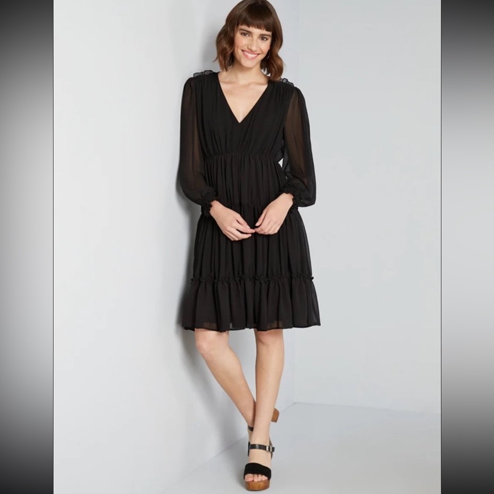 Whimsy Goth Fairy Black sheer dress new without tags women size 0